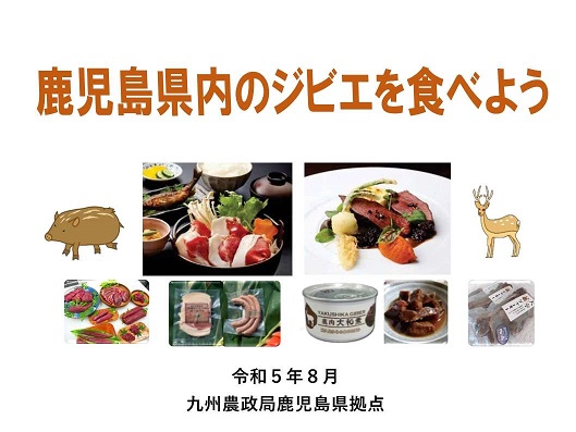 鹿児島県内のジビエを食べよう(令和5年8月)表紙画像