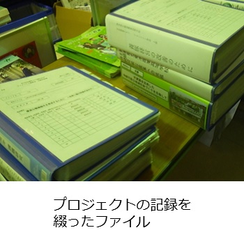 プロジェクトの記録を綴ったファイル