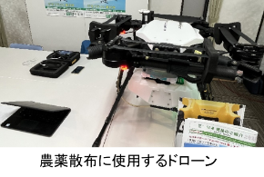 農薬散布に使用するドローン