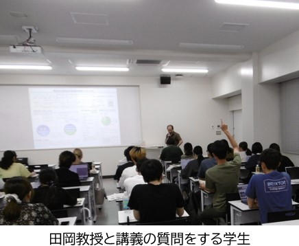 教授と学生の様子