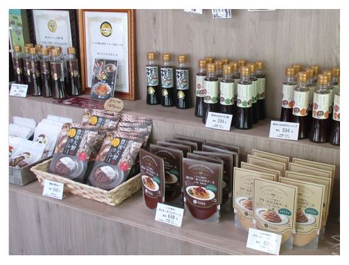 県産原木しいたけを活用した加工商品