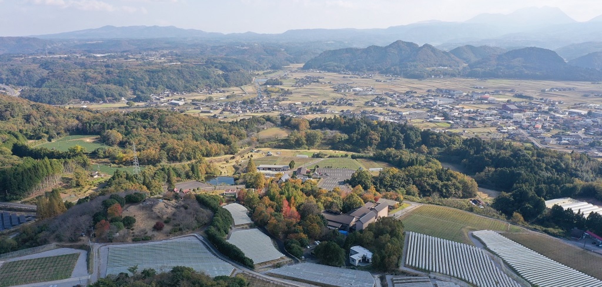 安心院町を望む