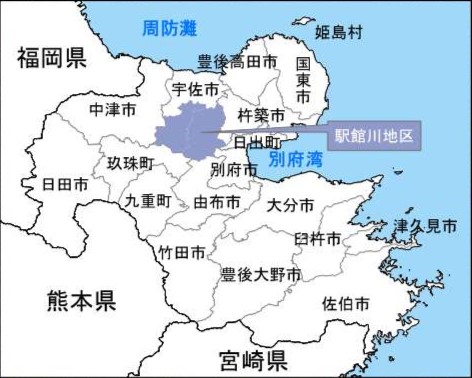 位置図（大分県）