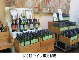 安心院ワインの販売状況の写真