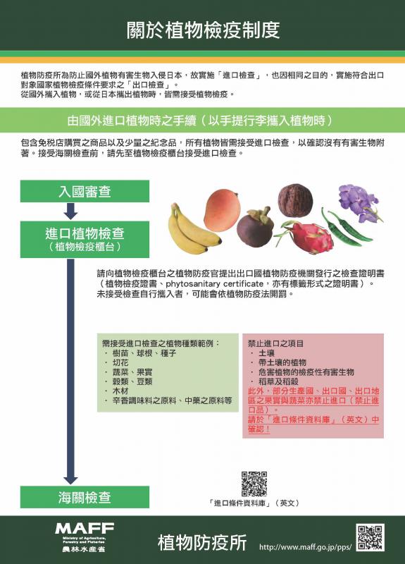 植物検疫制度チラシ_中国語版201603