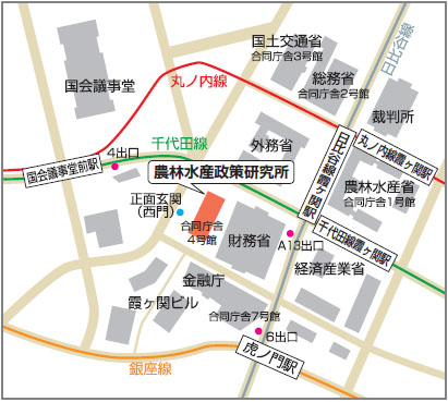 農林水産政策研究所 地図