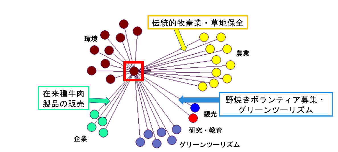 阿蘇の環境組織による異分野間連携を通じた多様な活動の事例