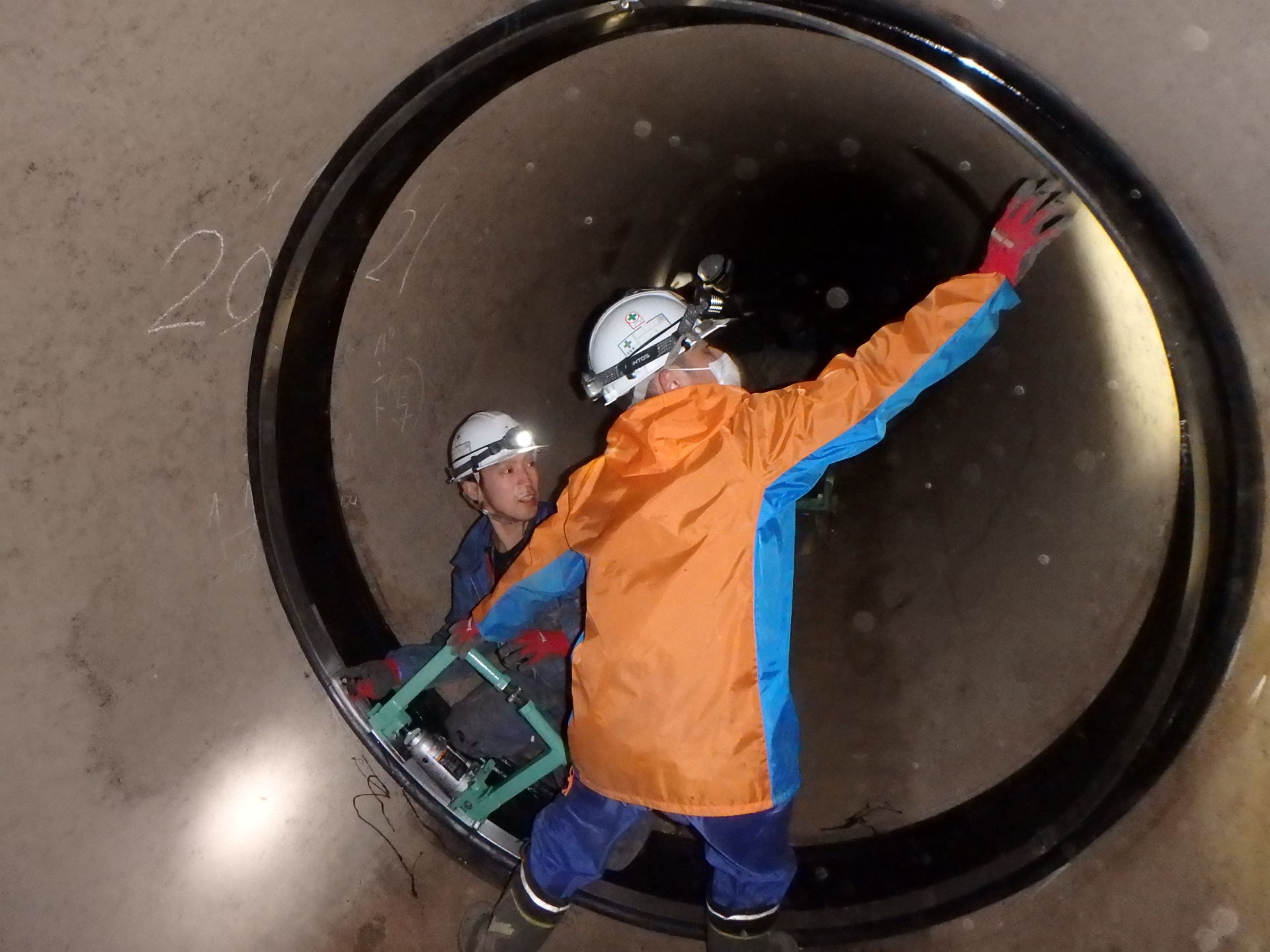 止水バンド施工状況2