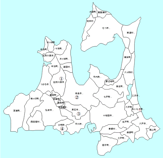 ダム警報用掲示板位置図