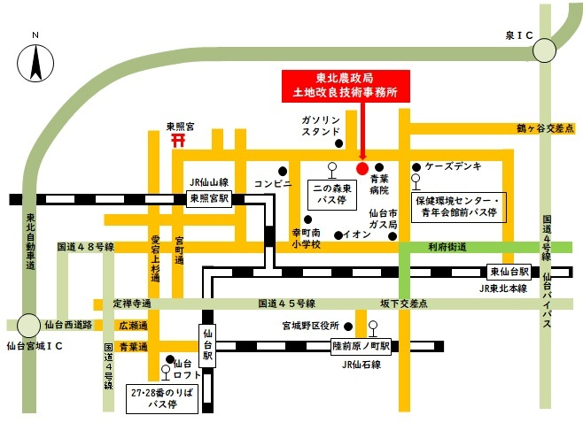 土地改良技術事務所アクセスマップ