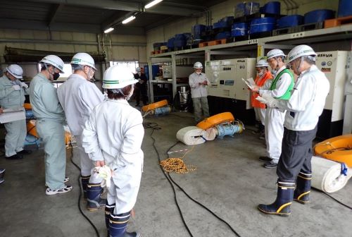 留意事項確認の様子