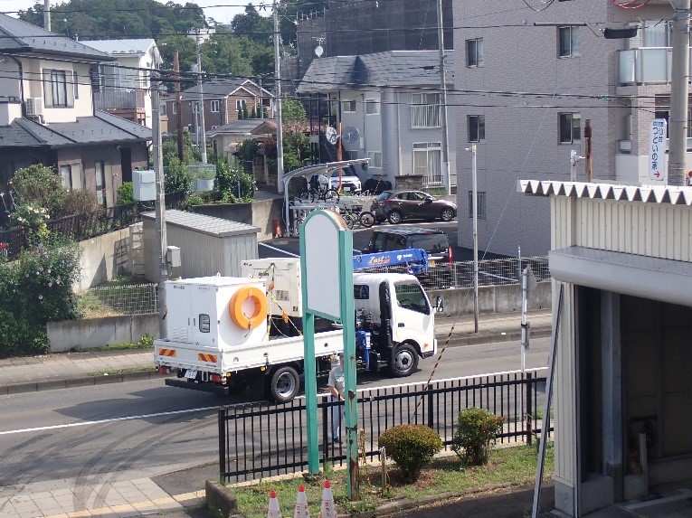 ポンプパッケージ2セット出動