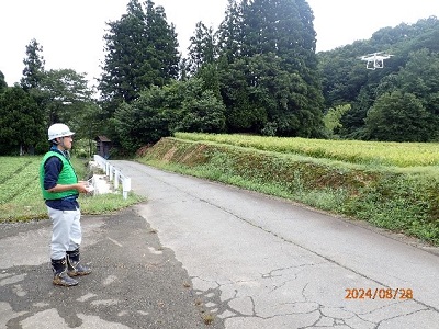 UAVの操作の様子