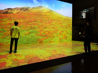 栗駒山麓ジオパークビジターセンターの見学
