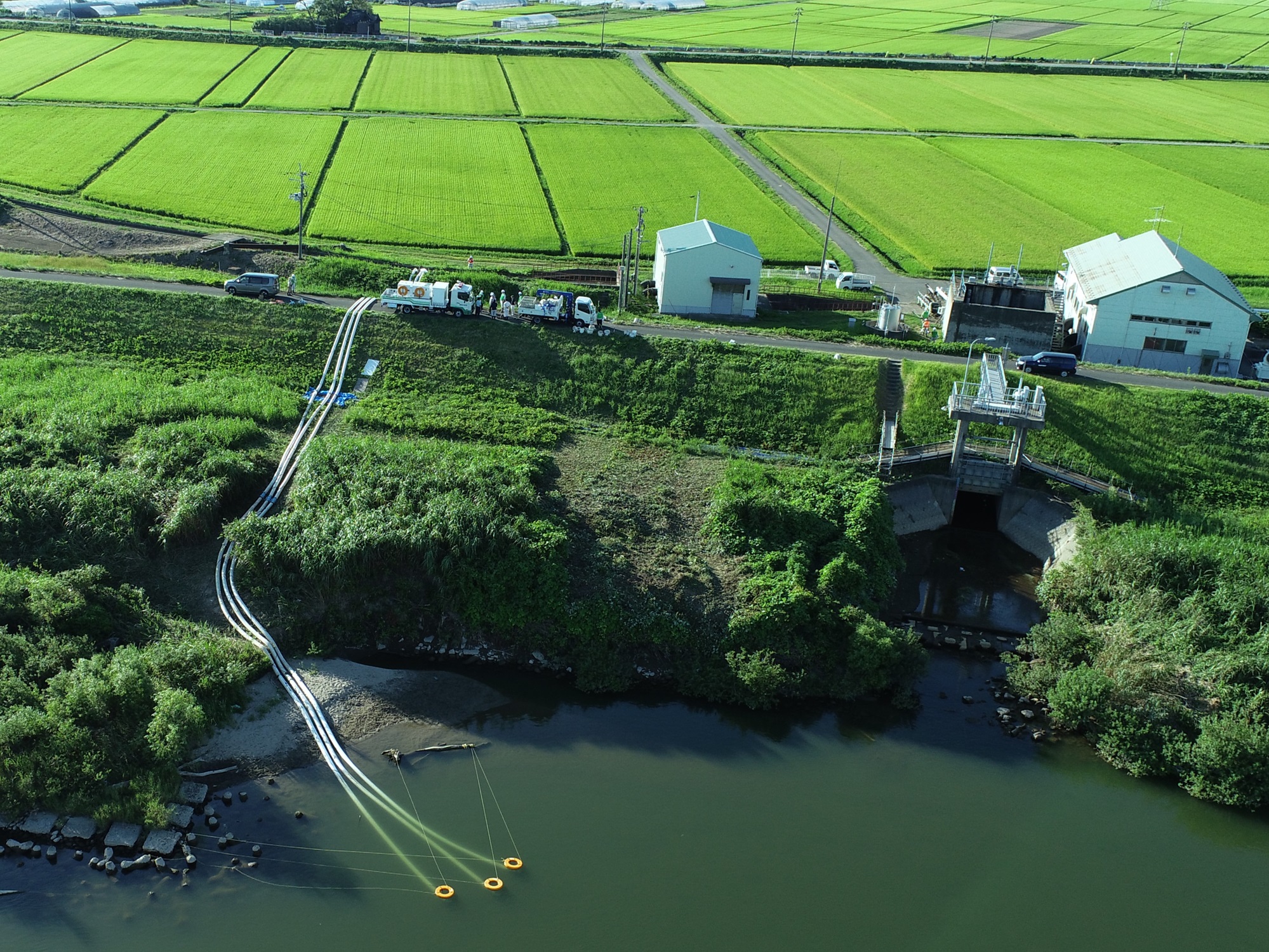 ポンプ設置全景