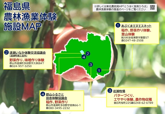 福島県農林漁業体験マップ