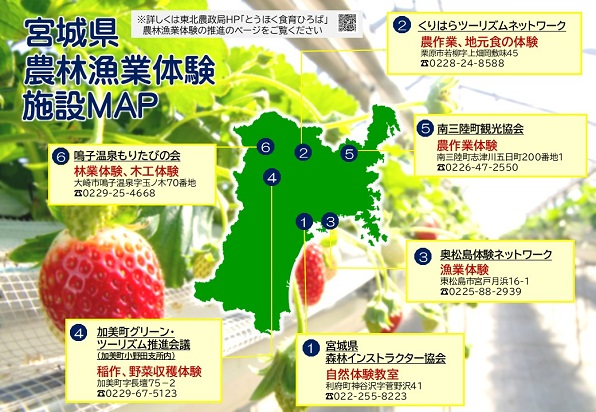 宮城県農林漁業体験マップ