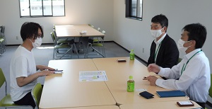 製造部長と意見交換