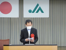 祝辞を述べる内田東北農政局長