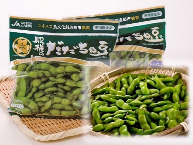 出荷されるだだちゃ豆