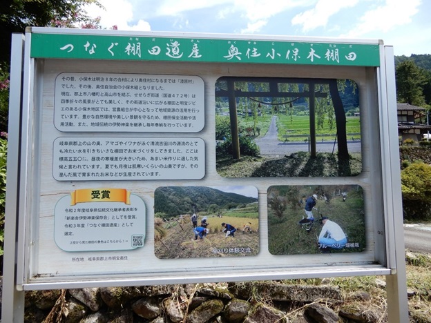 奥住小保木棚田の紹介